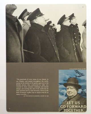 A full set of 24 publisher's exhibition posters in their original packing crate issued by LIFE Magazine in 1949 to promote LIFE's serialization of the second volume of Winston Churchill's history of the Second World War