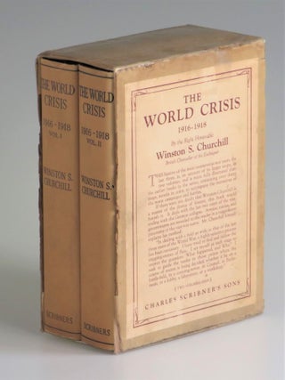 Item #006751 The World Crisis, 1916-1918, Volumes I & II, in the original dust jackets and...