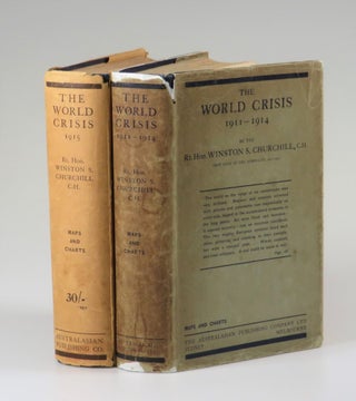 Item #006754 The World Crisis 1911-1914 and 1915, the complete first Australian Edition in Dust...