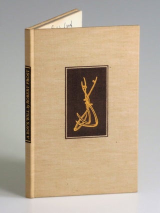 A Boy's Will, inscribed and dated by Robert Frost in April 1935