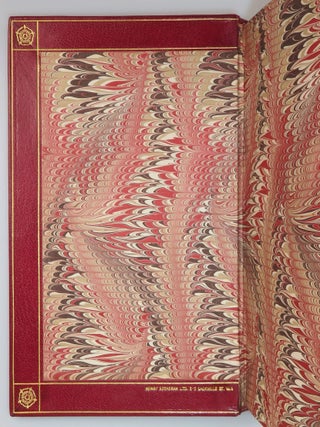 Savrola, finely bound in full red Morocco goatskin for Henry Sotheran, Ltd.