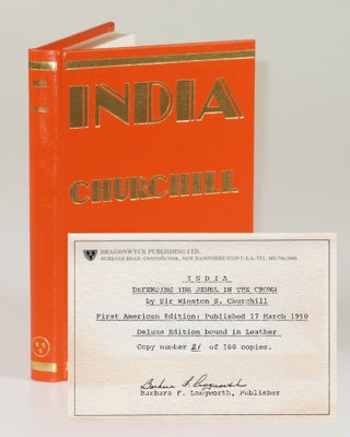 Item #006883 India, the quite scarce, finely bound, limited, and numbered issue of the U.S. first...