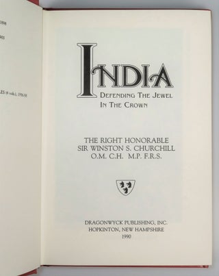 India, the quite scarce, finely bound, limited, and numbered issue of the U.S. first edition, copy number 21 of 100