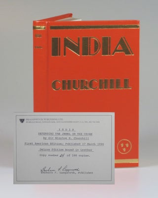 Item #006893 India, the quite scarce, finely bound, limited, and numbered issue of the U.S. first...