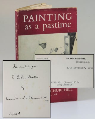 Item #006919 Painting as a Pastime, an author's presentation copy of the first edition, inscribed...