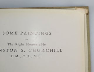 Painting as a Pastime, an author's presentation copy of the first edition, inscribed and dated by Churchill in the month of publication, accompanied by a compliments slip on the stationery of Churchill's Hyde Park Gate London home