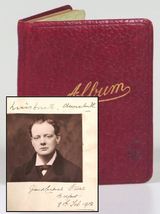 Item #006928 A Winston S. Churchill album photograph and signature from 8 February 1912 in...