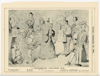 Item #007080 A Parliamentary Fancy-Dress Fete. - an original printed appearance of this cartoon...