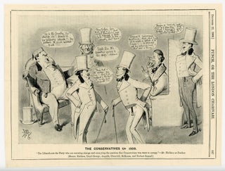 Item #007083 The Conservatives of 1909 - an original printed appearance of this cartoon featuring...