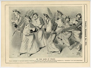 Item #007092 In the Garb of Peace - an original printed appearance of this cartoon featuring...