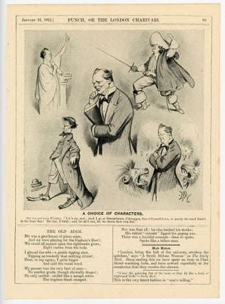 Item #007111 A CHOICE OF CHARACTERS - an original printed appearance of this cartoon featuring...