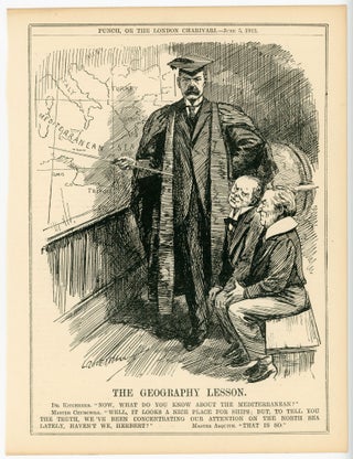 Item #007116 THE GEOGRAPHY LESSON. - an original printed appearance of this cartoon featuring...