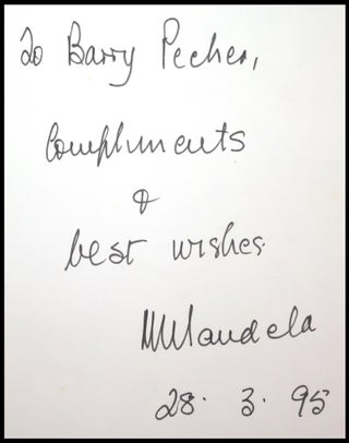 Long Walk to Freedom, the South African first edition, inscribed and dated by Nelson Mandela