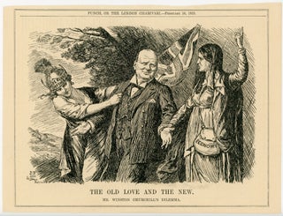 Item #007135 THE OLD LOVE AND THE NEW. - an original printed appearance of this cartoon featuring...