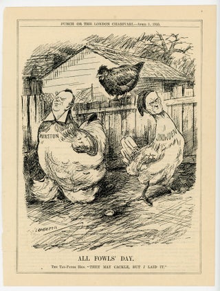 Item #007136 ALL FOWLS' DAY. - an original printed appearance of this cartoon featuring Winston...