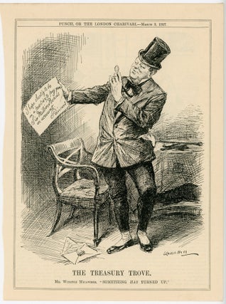 Item #007148 THE TREASURY TROVE. - an original printed appearance of this cartoon featuring...