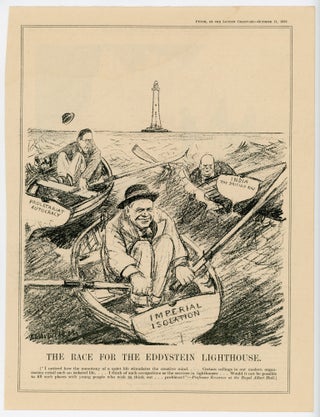 Item #007157 THE RACE FOR THE EDDYSTEIN LIGHTHOUSE. - an original printed appearance of this...