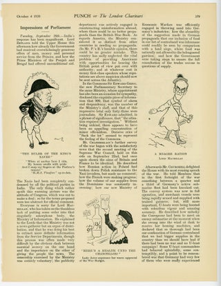 Item #007161 THE RULER OF THE KING'S NAVEE. - an original printed appearance of this cartoon...