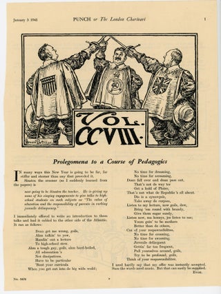 Item #007168 THE CAVALIERS. - an original printed appearance of this Second World War cartoon...