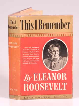 This I Remember, signed by James Roosevelt, eldest son of the author and President Franklin D. Roosevelt