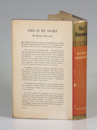 This I Remember, signed by James Roosevelt, eldest son of the author and President Franklin D. Roosevelt