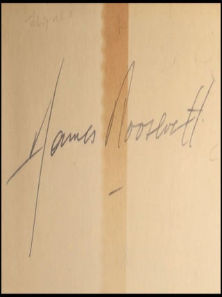 This I Remember, signed by James Roosevelt, eldest son of the author and President Franklin D. Roosevelt