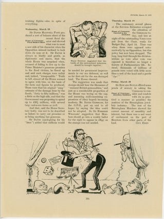 Item #007186 ANGLO-AMERICAN TALKS - an original printed appearance of this cartoon featuring...