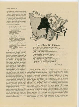 Item #007192 THE ADMIRABLE WINSTON - an original printed appearance of this cartoon featuring...
