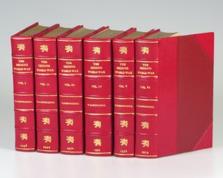 Item #007203 The Second World War, full set of six British first editions, finely bound. Winston...