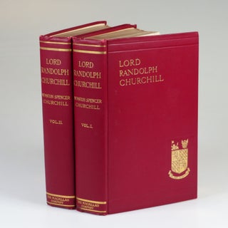 Lord Randolph Churchill, an exceptional set, one of only two known in the exceptionally rare dust jackets