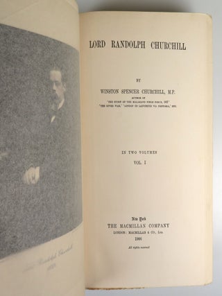 Lord Randolph Churchill, an exceptional set, one of only two known in the exceptionally rare dust jackets