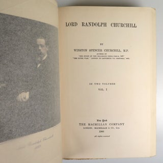 Lord Randolph Churchill, an exceptional set, one of only two known in the exceptionally rare dust jackets
