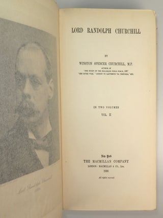 Lord Randolph Churchill, an exceptional set, one of only two known in the exceptionally rare dust jackets