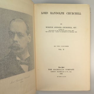 Lord Randolph Churchill, an exceptional set, one of only two known in the exceptionally rare dust jackets