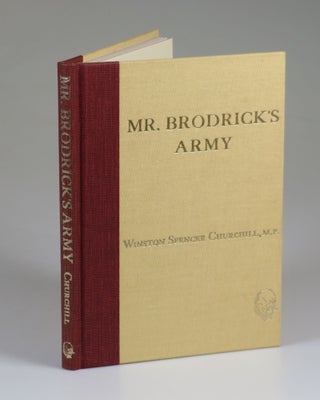 Item #007222 Mr. Brodrick's Army. Winston S. Churchill