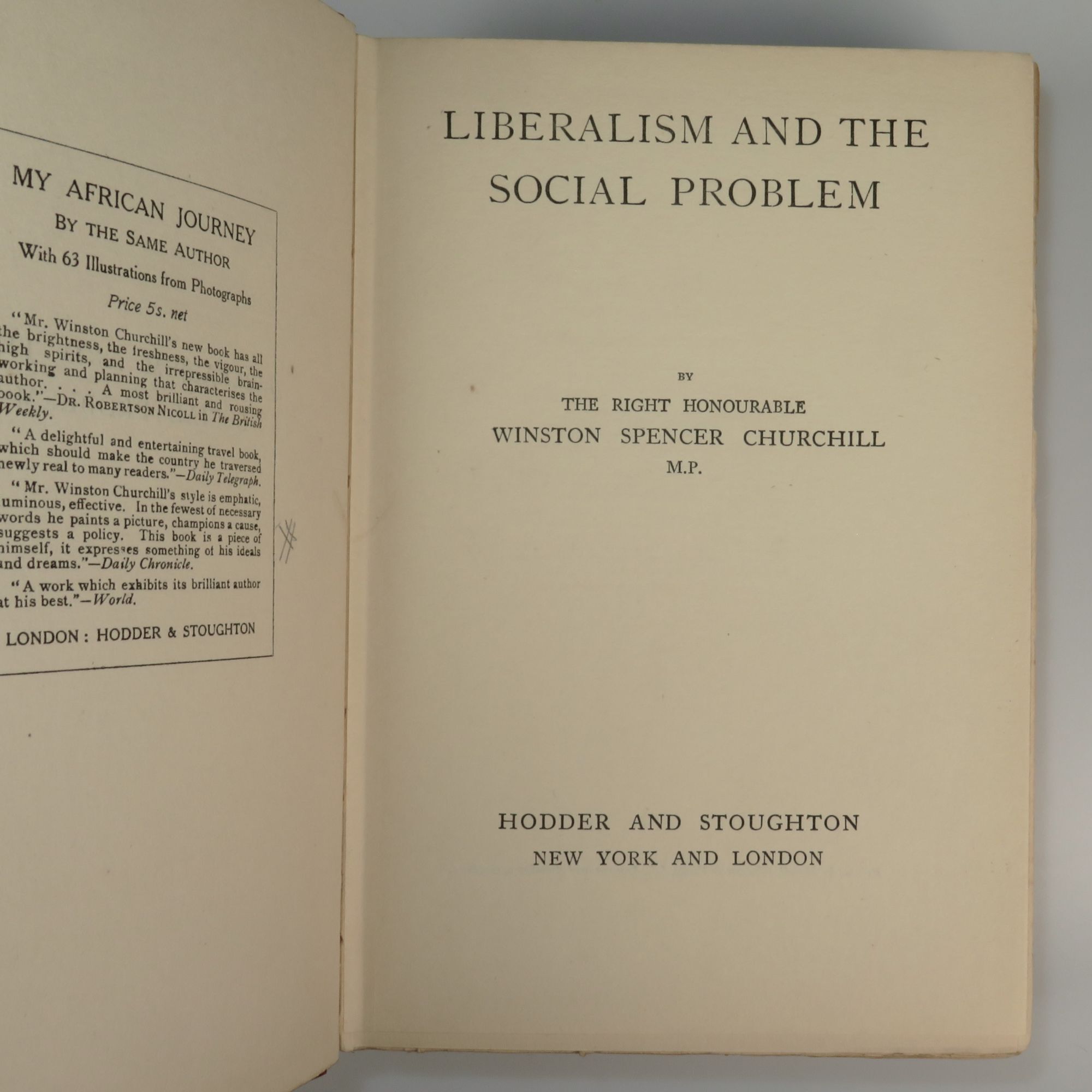 Liberalism Main Problem Liberalism and the Social Problem | Winston S. Churchill | First U.S ...