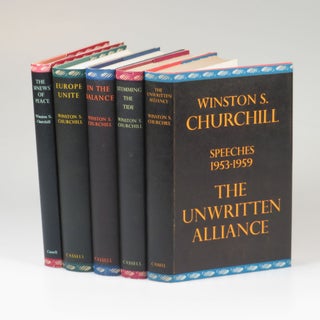 Item #007245 The Postwar Speeches, a full set of jacketed first editions: The Sinews of Peace,...