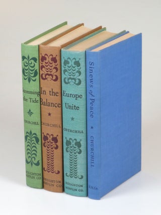 The Postwar Speeches, a full set of jacketed U.S. first editions: The Sinews of Peace, Europe Unite, In the Balance, and Stemming the Tide