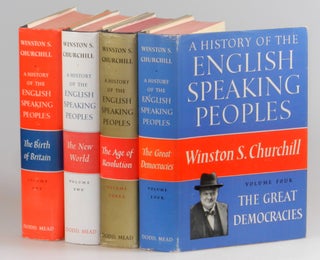 A History of the English-Speaking Peoples, a full Publisher's Presentation set of the first U.S. edition