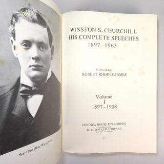 Winston S. Churchill, His Complete Speeches 1897-1963, a full set of eight volumes