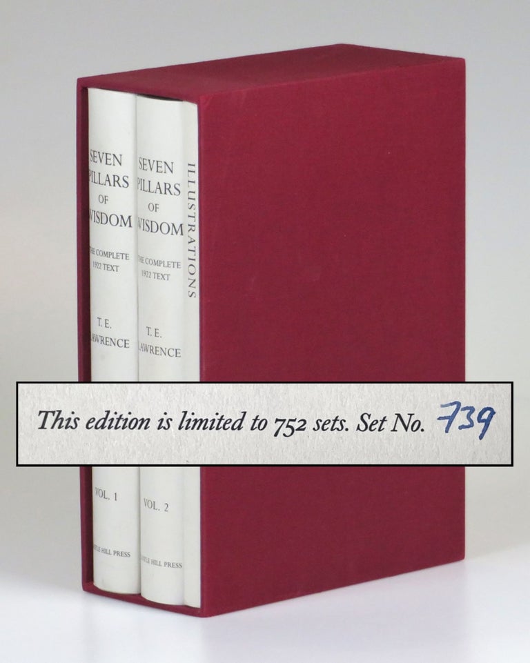 Item #007267 Seven Pillars of Wisdom: a triumph, the complete 1922 'Oxford' text, three volume limited and numbered edition of 1997. T. E. Lawrence.