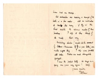 "...my rotten book" - A 4 June 1925 autograph letter signed from T. E. Lawrence "of Arabia" to American executive, editor, author, and international figure Whitney Hart Shepardson encapsulating Lawrence's compellingly conflicted feelings regarding forthcoming publication of both the Subscriber's Edition of Seven Pillars of Wisdom and the abridged version of the work, Revolt in the Desert