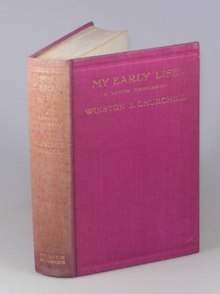 Item #007370 My Early Life, a variant binding unknown to bibliographers. Winston S. Churchill