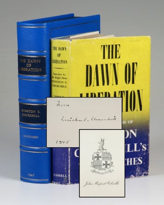 Item #007374 The Dawn of Liberation, inscribed and dated by Churchill in 1945, the final year of...