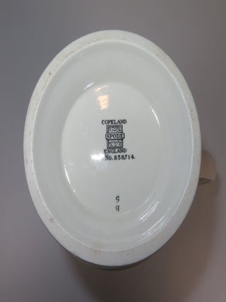 A pitcher originally designed and issued early during the Second World War, featuring an image of and quotes by then-Prime Minister Winston S. Churchill, reissued in this unique form to commemorate Winston Churchill's death in 1965