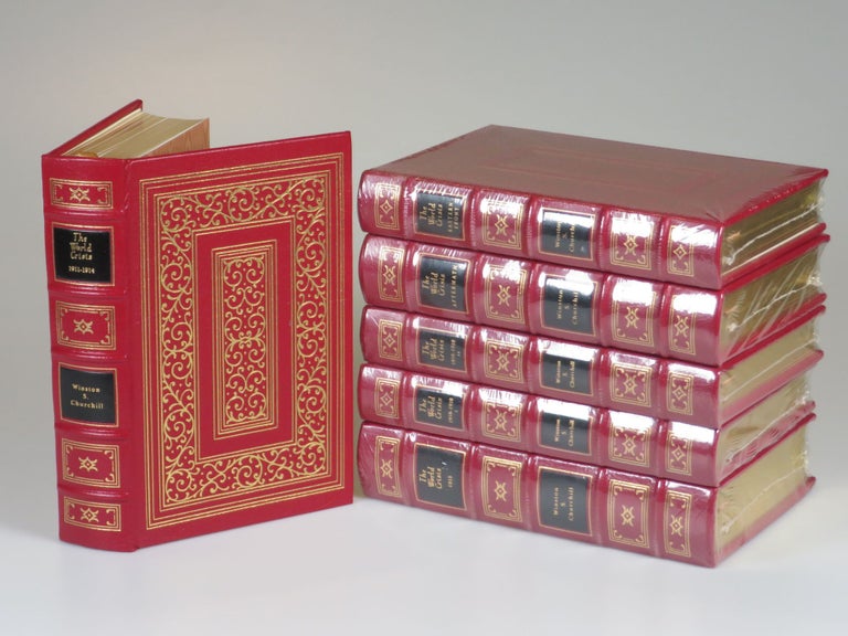 Item #007480 The World Crisis, the full leather Easton Press edition in six volumes. Winston S. Churchill.