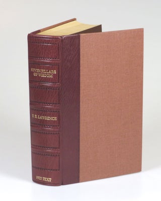 Seven Pillars of Wisdom: a triumph, the complete 1922 'Oxford' text, limited one-volume edition, hand-numbered copy #109, one of 180 issued thus in quarter Nigerian goatskin