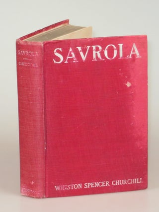 Item #007546 Savrola, in the scarce red variant binding. Winston S. Churchill