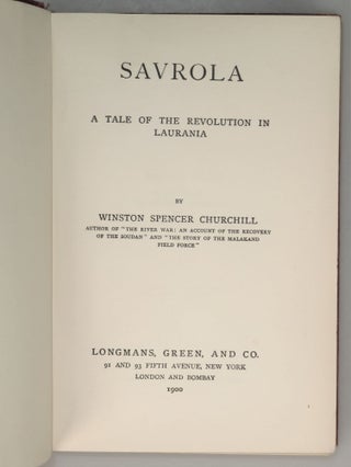 Savrola, in the scarce red variant binding