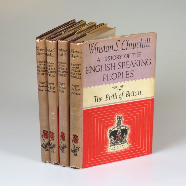 Item #007547 A History of the English-Speaking Peoples, the four-volume Taiwanese Pirated edition. Winston S. Churchill.